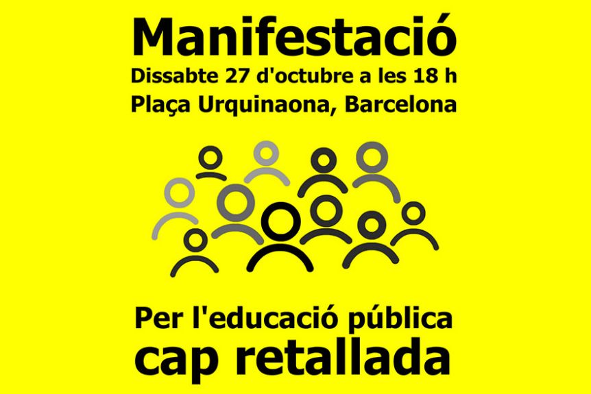Per l’educació pública de Catalunya, cap retallada!